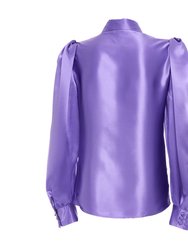 Purple Silk Blouse