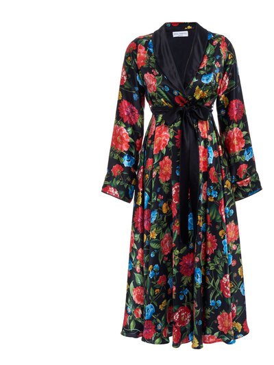 Sofia Tsereteli Silk Dressing Gown With Floral Motif product