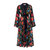 Silk Dressing Gown With Floral Motif - Multi