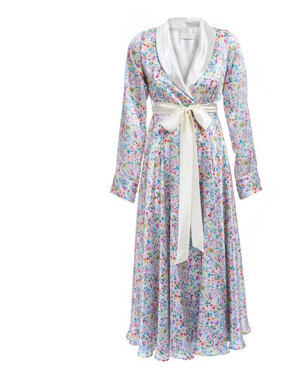 Sofia Tsereteli Silk Robe With Watercolor Motif product