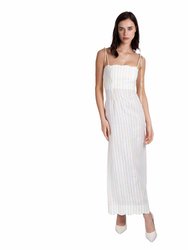 Striped Patterned Linen Dress