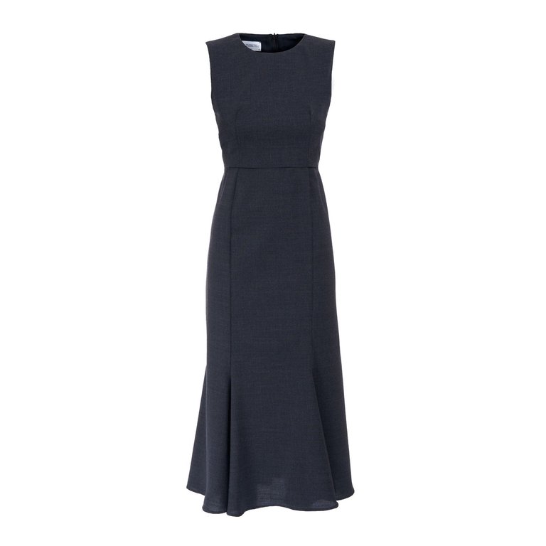 Virgin Wool Dress - Black