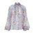 Watercolor Print Chiffon Blouse - Watercolor Print