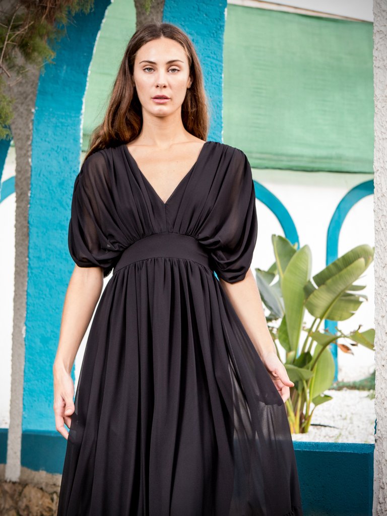 Aliana Black Luxury Dress