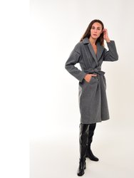 Amayah Grey & Belted Coat