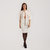 Bellamy White Midi Dress with Detailed Fabric
