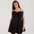 Bria Black Midi Dress