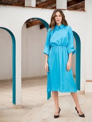 Ella Baby Blue Midi Dress