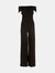 Jamie Crossed Shoulders Black Jumpsuit