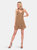 Kaisley Brown Mini Dress - Brown