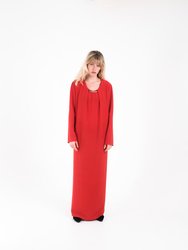 Lillie Long Red Dress - Red