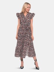 Margo Cocktail Printed Dress - Multicolor