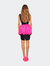 Mercedes Black And Pink Midi Dress