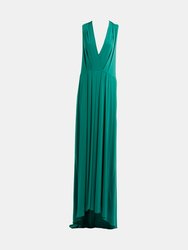 Paityn Navy Green Cocktail Dress