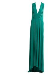 Paityn Navy Green Cocktail Dress - Navy Green