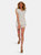 Saoirse White Midi Dress with Printed Flowers - White