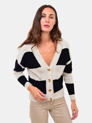 Vienna Black and White Cardigan