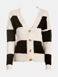 Vienna Black and White Cardigan