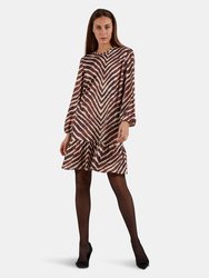 Zendaya Animal Print Dress  - Brown