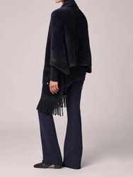 Danela Knit Scarfigan With Fringe