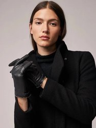 Demy Leather Gloves - Black