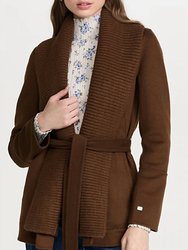 Gabby Fitted Wool Coat - Chestnut