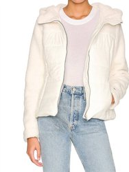 Liliane Mixed Media Jacket - Ivory