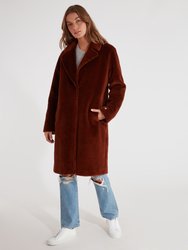 Rubina Embossed Wool Coat