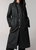 Simone Semi-Fitted Raincoat With Detachable Hood - Black