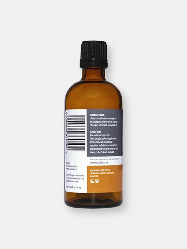 Organic Sesame Seed Oil (Sesame Inidcum Linn) 100ml