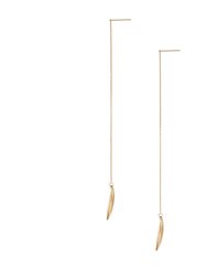 Amali Chain Threader Earrings - Gold Plated