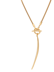 Amali Lariat Necklace - Gold Plated