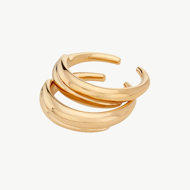 Amali Stacking Rings - Gold Plated