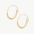 Amali Threader Hoop Earrings - Gold Plated