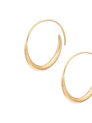 Amali Threader Hoop Earrings - Gold Plated