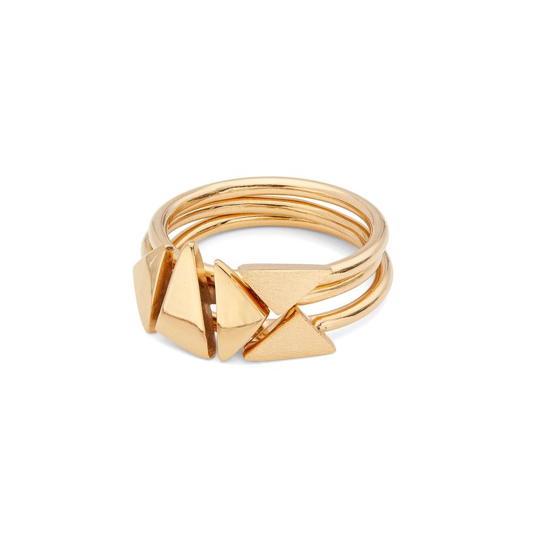 Asili Stacking Rings - Gold Plated