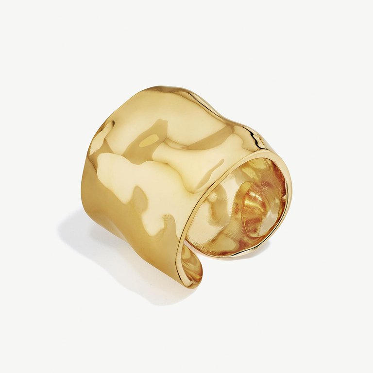 Bahari Band Ring - 24K Gold Plated