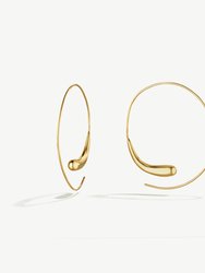 Dash Hoop Earrings - Gold Plated