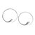 Dash Hoop Earrings - Silver