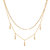 Dash Layered Necklace - 24K Gold Plated