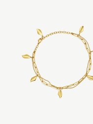 Delicate Bidu Charm Bracelet - 24K Gold Plated