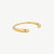 Delicate Dash Cuff Bracelet - Gold Plated