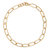 Ellipse Link Collar Necklace - Gold Plated