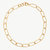 Ellipse Link Collar Necklace - Gold Plated