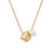 Kaya Charm Necklace - 24K Gold Plated/White