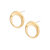 Kaya Open Stud Earrings - Gold Plated