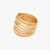 Layered Strand Ring - Gold Plated