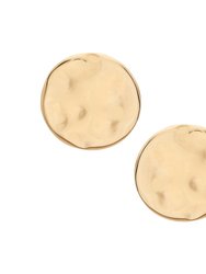 Maji Statement Stud Earrings - Gold Plated