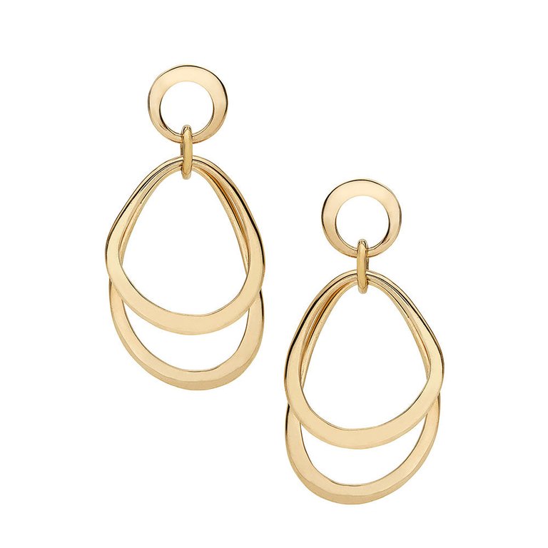 Makali Dangle Earrings - Gold Plated