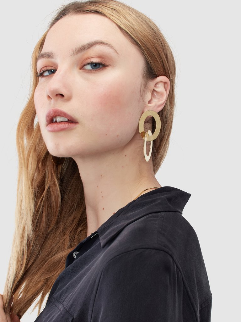 Maxi Linked Drop Earrings